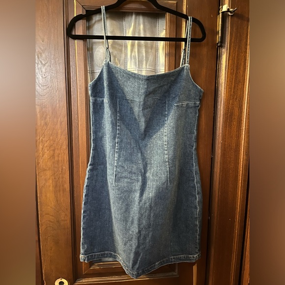 Reformation Delphinia denim dress size 10 - Picture 6 of 7